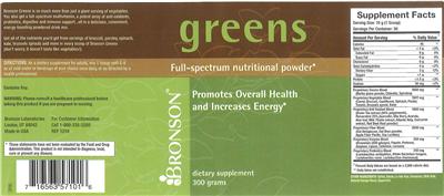 Label of Greens