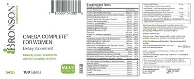 Label of Omega Complete For Women