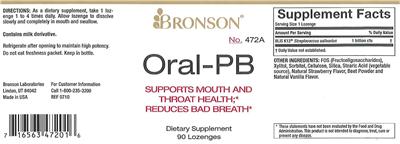 Label of Oral-PB
